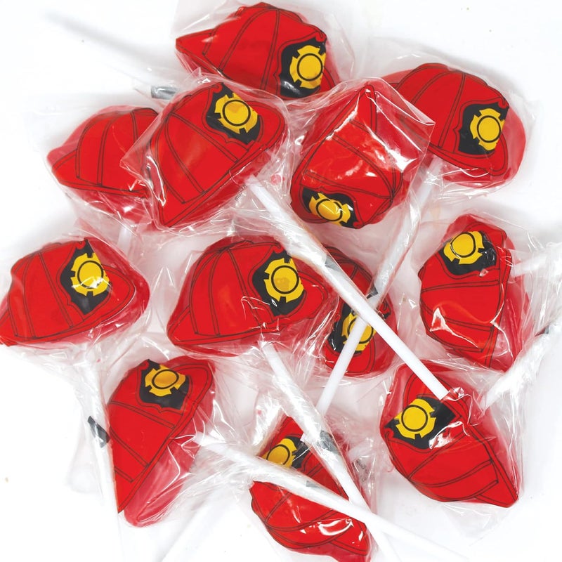 SNACKTERY 12 Pack Firefighter Hat Lollipops - Image 4